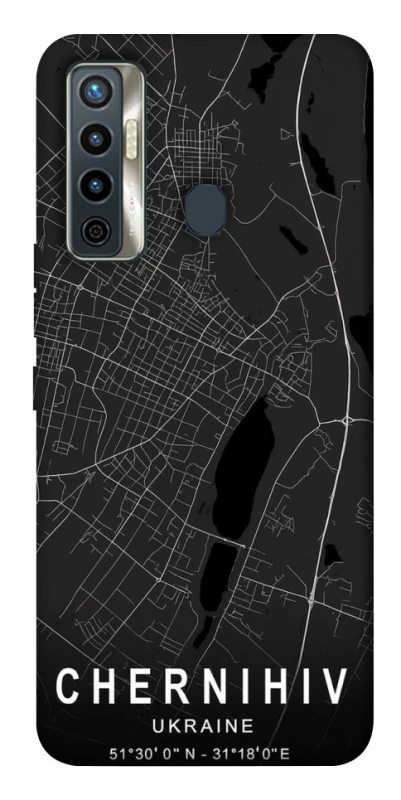 Чехол на TECNO Camon 17 Chernihiv map фото 1 из 1