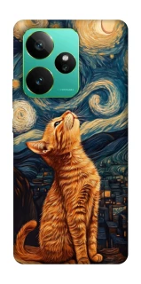 Чехол на Realme GT 7 van gogh cat фото 1 из 1