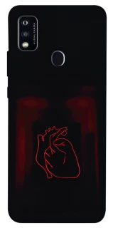 Чехол на ZTE Blade A51 Красное сердце фото 1 из 1