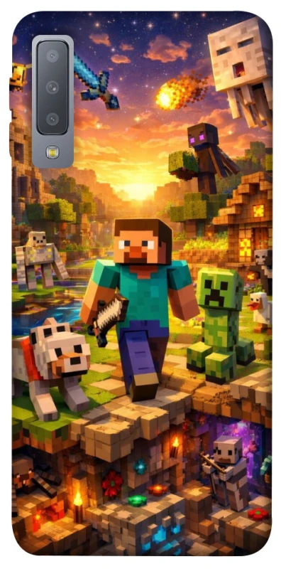 Чохол на Samsung A750 Galaxy A7 (2018) Minecraft v6 фото 1 з 1