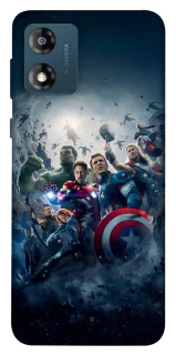 Чехол на Motorola Moto E13 Marvel heroes фото 1 из 1
