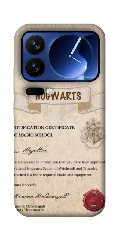 Чохол на Xiaomi Poco F7 Ultra The Hogwarts acceptance letter фото 1 з 1
