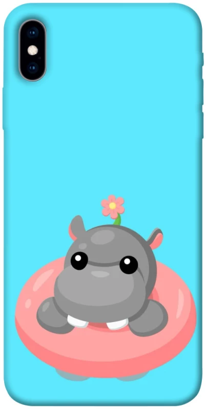 Чехол на Apple iPhone X (5.8") Adopt Me Hippo Floatie фото 1 из 1