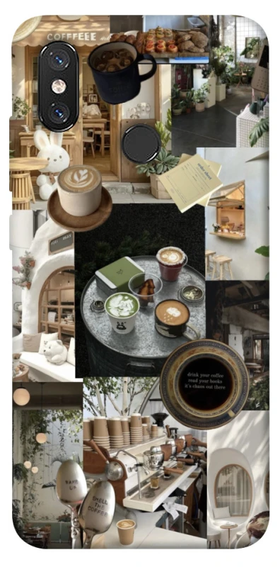 Чохол на Xiaomi Mi 8 Coffee collage ver.4 фото 1 з 1