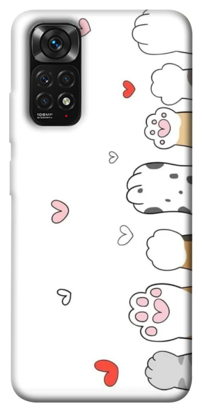 Чехол на Xiaomi Redmi Note 11 (Global) / Note 11S Paws фото 1 из 1