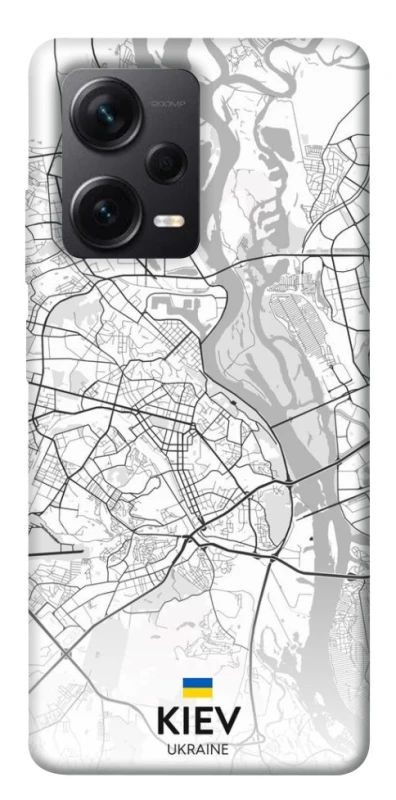 Чохол на Xiaomi Redmi Note 12 Pro 5G Kiev white map фото 1 з 1