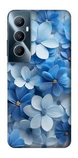 Чехол на Realme C65 4G Синие цветы фото 1 из 1