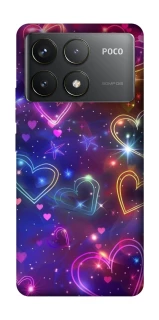Чохол на Xiaomi Poco F6 Pro Drawn hearts фото 1 з 1