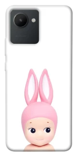 Чохол на Realme C30s Minimal Bunny Peek фото 1 з 1