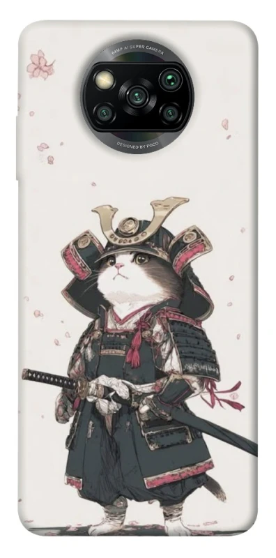 Чохол на Xiaomi Poco X3 NFC / Poco X3 Pro Samurai Cat Warrior фото 1 з 1