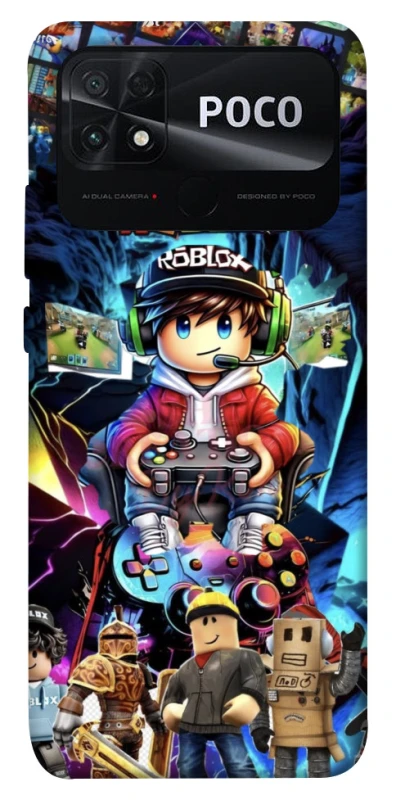 Чехол на Xiaomi Poco C40 Roblox collage ver.4 фото 1 из 1