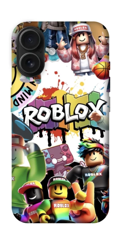 Чехол на Apple iPhone 16 Roblox Characters Collage фото 1 из 1