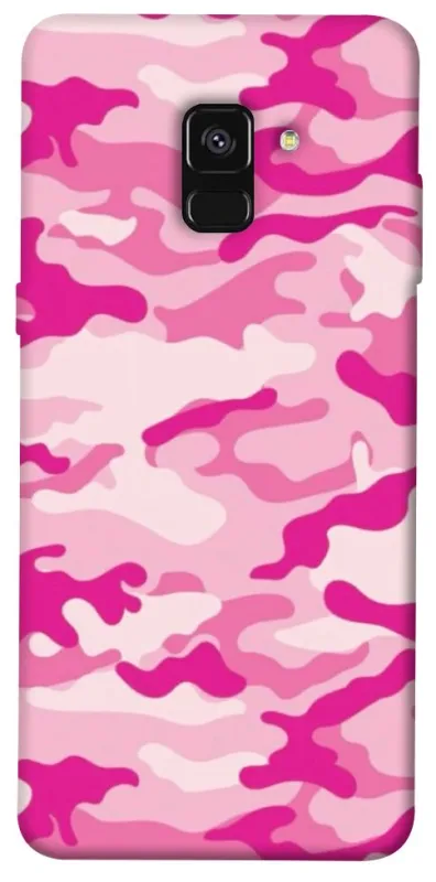 Чехол на Samsung A530 Galaxy A8 (2018) camouflage pink фото 1 из 1
