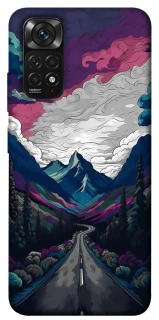 Чехол на Xiaomi Redmi Note 11 (Global) / Note 11S Нарисованные горы фото 1 из 1