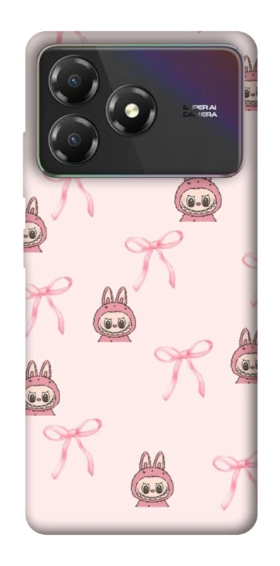 Чохол на ZTE Blade A36 Pink bows and Labubus фото 1 з 1