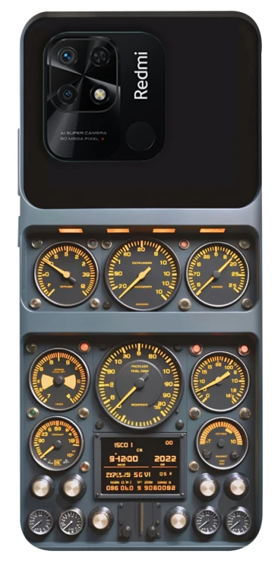 Чохол на Xiaomi Redmi 10C Airplane instrument panel фото 1 з 1