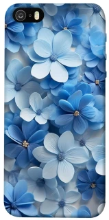 Чехол на Apple iPhone 5/5S/SE Синие цветы фото 1 из 1