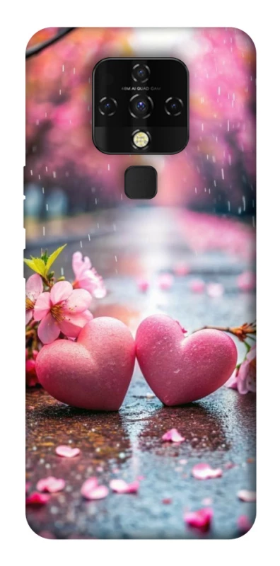 Чохол на TECNO Camon 16 SE Pink heart фото 1 з 1