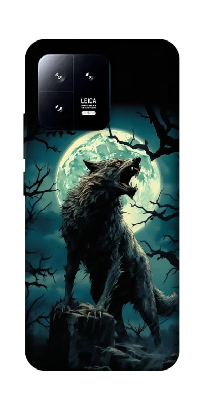 Чохол на Xiaomi 13 Вовк під місяцем фото 1 з 1