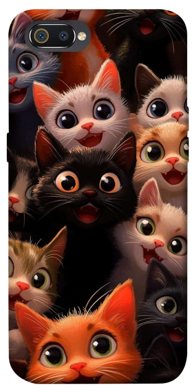 Чохол на Realme C2 happy cats фото 1 з 1