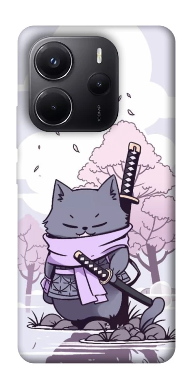 Чехол на Xiaomi Redmi Note 14 5G Samurai cat фото 1 из 1