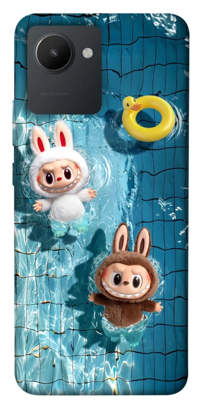 Чехол на Realme C30s Labubu in the pool фото 1 из 1