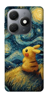 Чехол на TECNO Spark 20 Pikachu and Van Gogh фото 1 из 1