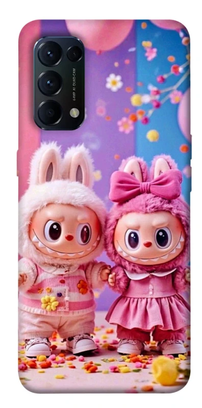 Чохол на Oppo Reno 5 4G Labubu twins ver.2 фото 1 з 1
