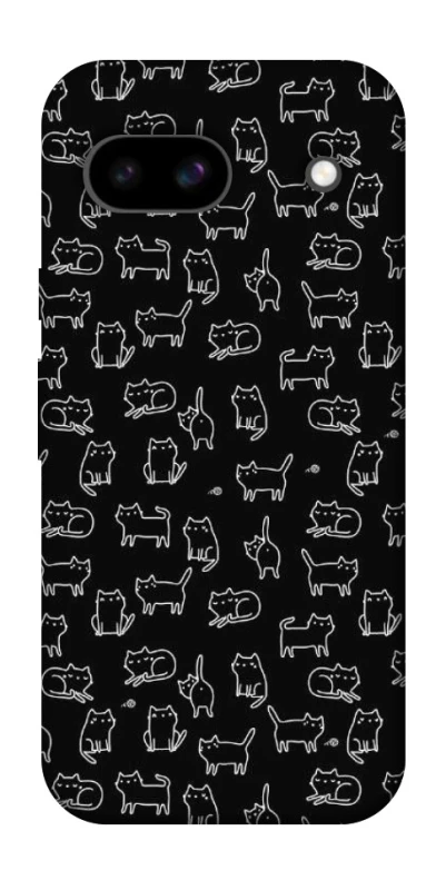 Чохол на Google Pixel 8a Black Cats фото 1 Чохол на Google Pixel 8a Black Cats фото 1 з 1