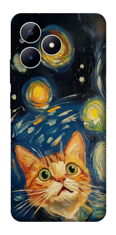 Чехол на Realme Note 50 5G paint cat фото 1 из 1