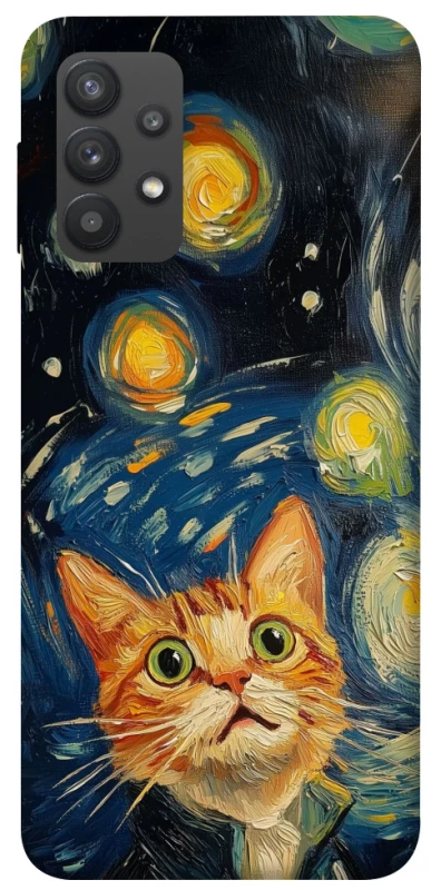 Чехол на Samsung Galaxy A32 (A325F) 4G paint cat фото 1 из 1