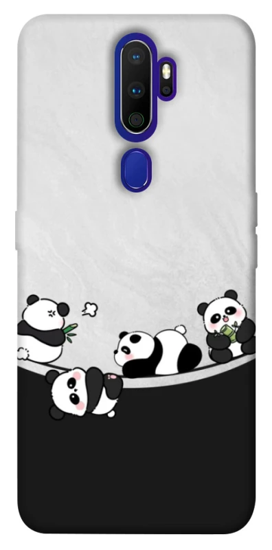 Чохол на Oppo A5 (2020) / Oppo A9 (2020) Four pandas фото 1 з 1