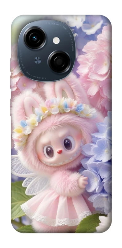Чохол на TECNO Spark Go 1 Labubu & Flowers ver.1 фото 1 з 1