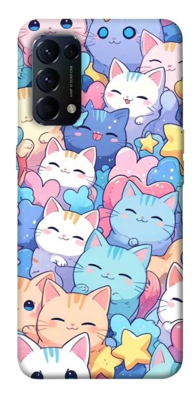 Чехол на Oppo Reno 5 4G Funny Kittens ver.3 фото 1 из 1