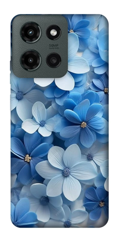 Чохол на Motorola Moto G Power (2025) Сині квіти фото 1 з 1