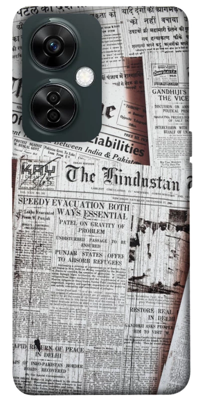 Чохол на OnePlus Nord CE 3 Lite Газети фото 1 з 1