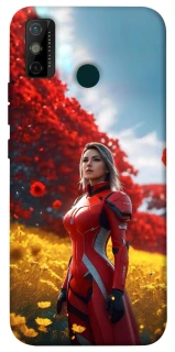 Чохол на TECNO Spark 6 Go Cyber space girl ver.5 фото 1 з 1