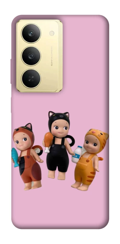 Чохол на Realme 14x Cat Cafe Trio фото 1 з 1