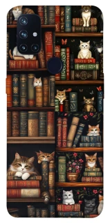 Чехол на OnePlus Nord N10 5G Cats & Books фото 1 из 1