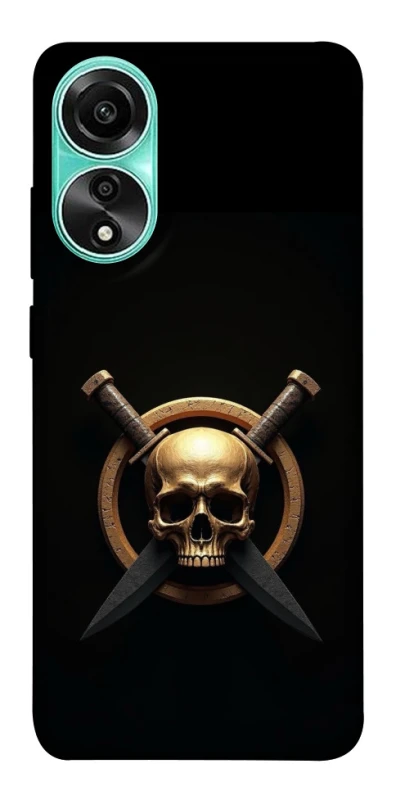 Чохол на Oppo A78 4G Golden Skull фото 1 з 1