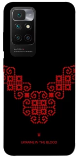 Чохол на Xiaomi Redmi 10 Чорно-червона вишиванка фото 1 з 1
