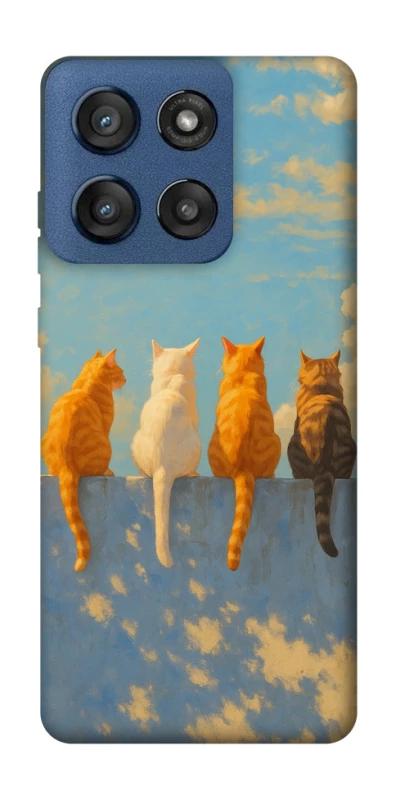 Чехол на Motorola Edge 60 Stylus cats on wall фото 1 Чехол на Motorola Edge 60 Stylus cats on wall фото 1 из 1