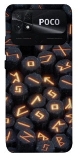 Чехол на Xiaomi Poco C40 Огненые руны фото 1 из 1