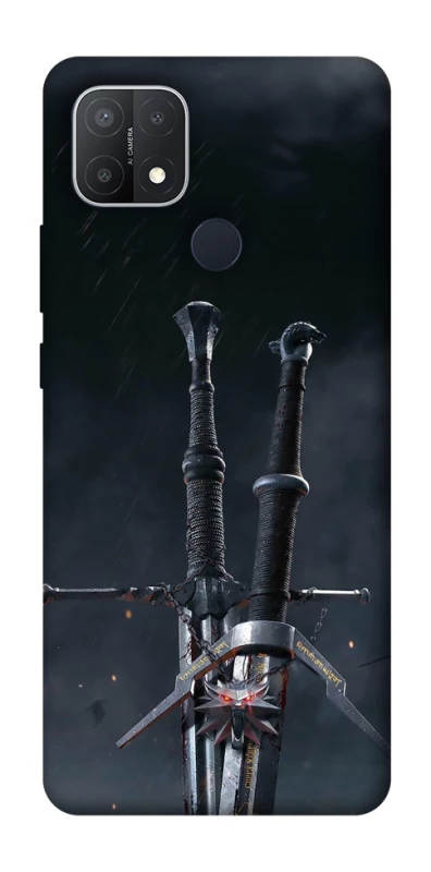 Чехол на Oppo A15s / A15 Мечи Ведьмака фото 1 из 1