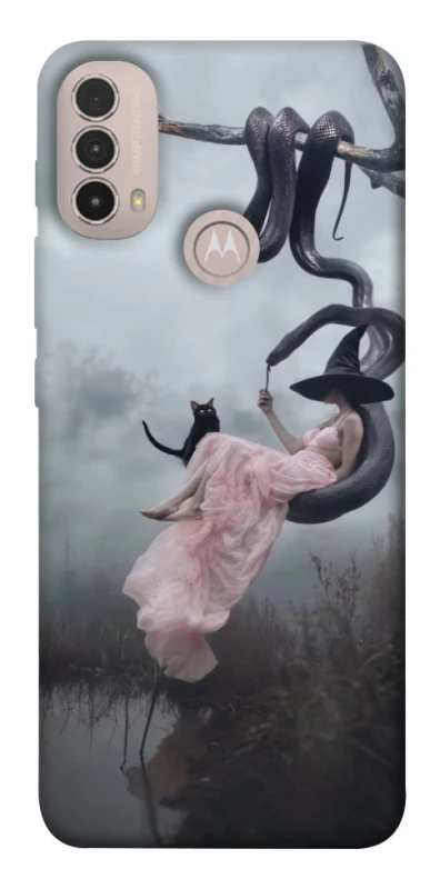 Чохол на Motorola Moto E40 Halloween Witch ver.5 фото 1 з 1