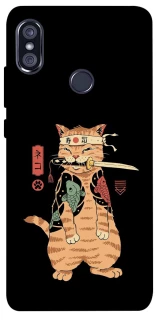 Чехол на Xiaomi Redmi Note 5 Pro / Note 5 (AI Dual Camera) Кот-самурай фото 1 из 1