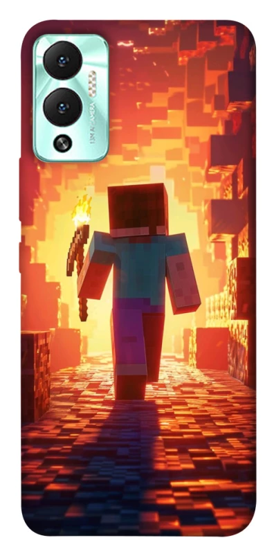 Чохол на Infinix Hot 12 Play Minecraft adventure фото 1 з 1