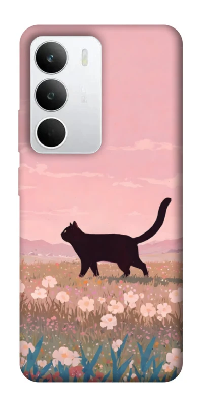 Чехол на Realme C71 cat on a field фото 1 из 1