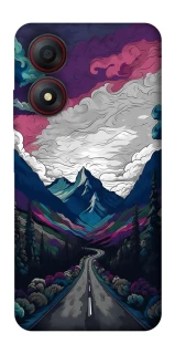 Чехол на ZTE Blade A34 4G Нарисованные горы фото 1 из 1
