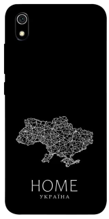 Чохол на Xiaomi Redmi 7A Ukraine black map фото 1 з 1